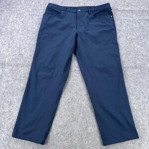 Lululemon Pants Mens 36 Blue Stretch Chino 5 Pocket Straight Leg Warpstreme